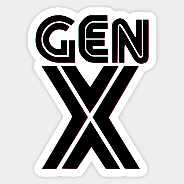 Generation X Sticker by Doc Multiverse Designs